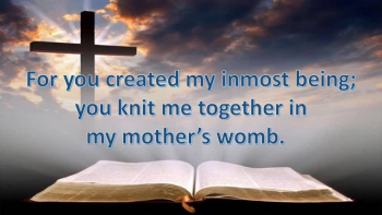A reading of Psalm 139:13-14