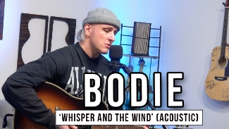 Rising alt-pop artist bodie delivers an amazing acoustic performance of his single "Whisper and the Wind" live from the GodTube Music Studio in Nashville, TN. bodie also just dropped a reimagined version of "Whisper and the Wind" featuring songwriter Gracie Binion, available now! As the runner-up on Season 22 of The Voice, bodie has captivated millions with his soul-stirring vocals and raw, heartfelt storytelling. His debut EP, HAPPY TO BE HERE (Provident Entertainment/SONY), has made waves, with "Whisper and the Wind" streaming over 400,000 times weekly and climbing the charts.