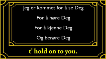 A worship song written over the theme of Psalm 27:4 by Anders Skarpsno in 2010. It is often used in churches and assemblies in Scandinavia.