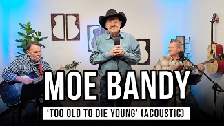 Texas honky tonk legend Moe Bandy is still putting out new music and touring at 81 years of age. He stopped our Nashville studio and gave us this performance of his 1987 top 10 single 'Too Old To Die Young' jsut before taking to the Grand Ole Opry stage.