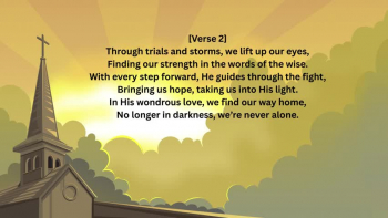 "Called Out of Darkness" is a song about 1 Peter 2:9.