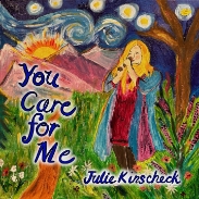 "You Care for Me" by singer-songwriter, Christian artist Julie Kinscheck, is a coming of age/ coming to faith story of how God is with us, looking out for us, at every stage of our lives, drawing us to Him even before we acknowledge Him. It's an echo of 1 Peter 5:7 "Cast your anxieties on Him because He cares for you." 
Learn more about Julie Kinscheck and her ministry at www.juliekings.com
Follow on Instagram @JulieKinscheckMusic on Facebook is a good @QueenofSCAT

Credits:
Words & Music: Julie Alice Kinscheck c. 2024
Lead & BG vocals: Julie Kinscheck
Guitars & piano: Chris Rosser
Bass guitar: Zack Page
Drums & percussion: Neal Merrick Blackwood
Saxophone: Juran Ratchford
Background vocals: Max Dasher & Payton Adkins

Producer/ engineer: Neal Merrick Blackwood, Black Mountain, NC

Lyrics:
[VERSE 1] As a tiny child
The world revolved around my needs 
Every time I cried
Loving arms reached out for me 
Whether chasing butterflies
Or climbing willow trees
Faith came naturally

[VERSE 2] As a kid of 12
Learned of pain and bullying 
When I cried for help
My friends weren’t always coming 
Chasing unrequited love
Or feeling so alone
Oh, how I wish I’d known

[CHORUS] You made the mountains rise 
Yet still you care for me
You made the stars that shine
Yet still you care for me
You paint the sunset skies 
Knit each unborn child 
You filled the mighty seas 
Yet still you care for me! 
Yeah, still you care for me!

[VERSE 3] At last I was 18
On my own making my way 
Going after dreams
Hitting walls- making mistakes 
Studying or working
Or chasing after sin 
Meaningless as the wind

[CHORUS] You made the mountains rise 
Yet still you care for me
You made the stars that shine
Yet still you care for me 
You paint the sunset skies 
You knit each unborn child 
You filled the mighty seas-

[Bridge] You Care for Me
Thank you, God- 
You Care for Me
Oh, precious Lord- 
You Care for Me
Well who am I- 
But a tiny speck on eternity 
You set your son on Calvary for me!

[Sax Interlude]

[VERSE 4] By the age of 27 
Been hardened by my life
I began to look to heaven 
To cut through all the lies 
Surrender all my shame
Be baptized in your name 
At last I believe-

[CHORUS] You made the mountains rise 
Yet still you care for me
You made the stars that shine
Yet still you care for me
You paint the sunset skies 
You knit each unborn child 
You filled the mighty seas 
Yet still you care for me!

[OUTRO] Yeah, still you care for me! 
Oh who am I?
Yet still you care for me!
I don’t deserve it but still you care for me! 
Yeah! Still you care for me!
