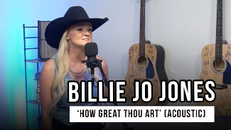 <p>I have to tell you about this video. I stumbled across it while sipping my coffee, thinking it would just be a sweet little background song &mdash; but then this country singer opened her mouth, and I nearly dropped my mug. You will love Billie Jo Jones&rsquo; soul-stirring acoustic &lsquo;How Great Thou Art&rsquo; performance.&nbsp;</p>

<p>She&rsquo;s standing in this humble studio &mdash; no big lights, no big fanfare, and certainly no crowds. Just Billie Jo, who was so petite you could tuck her in your pocket, and her friend quietly strumming a guitar. And the second she starts singing &lsquo;How Great Thou Art,&rsquo; oh mercy. I got goosebumps. It&rsquo;s like her whole soul leans into Jesus with every word.</p>

<p>Her voice isn&rsquo;t just a sound &mdash; it&rsquo;s a prayer-filled story wrapped in twang and tenderness. You can feel that she knows the One she&rsquo;s singing to.&nbsp;</p>

<p>You can tell this is what she was made for. Billie Jo started singing before most kids even knew their ABCs. &ldquo;I was putting on private concerts for my grandparents, who raised me in their living room when I was 4-5 years old,&rdquo; she <a href="https://www.billiejojones.com/about">said</a>. &ldquo;They would sit and watch me for hours and clap for me after every song.&rdquo;</p>

<p>And bless her heart, she wasn&rsquo;t just humming lullabies. We&rsquo;re talking Shania Twain, Dixie Chicks, Patsy Cline, and Loretta Lynn. She&rsquo;s country through and through &mdash; but with her own grit and grace that makes it all feel brand new.</p>

<p>&ldquo;Singing is the only thing I have ever wanted to do,&rdquo; Billie Jo <a href="https://www.billiejojones.com/about">shared</a>. &ldquo;God didn&rsquo;t give me this voice to just sit at home with it. I believe He gave me this voice and the courage to go out and play shows every weekend.&rdquo;</p>

<p>And you know what? You see that courage in this video. You hear her heart for people, her deep-down belief that every note can carry hope. &ldquo;Getting to share my voice and my story through my songs means EVERYTHING to me,&rdquo; she <a href="https://www.billiejojones.com/about">said</a>.</p>

<p>It&rsquo;s no wonder I sat there teary-eyed, whispering the words with her: Then sings my soul, my Savior God, to Thee&hellip;</p>

<p>Because, oh friend &mdash; hers sure did.</p>

<p><em>&ldquo;Sing to the Lord, all the earth; proclaim his salvation day after day.&rdquo; <strong><a href="https://www.godtube.com/bible/1-chronicles/16-23">1 Chronicles 16:23</a></strong></em></p>
