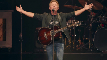 <p>Chris Tomlin&rsquo;s powerful live rendition of &ldquo;The First Hymn&rdquo; will stir your soul. The popular Christian musician turns in a stunning performance of his latest praise and worship song, &ldquo;The First Hymn.&rdquo; It&rsquo;s a performance that is not to be missed. Watch the short but powerful clip to see and hear Chris perform &ldquo;The First Hymn.&rdquo;</p>

<p>If not for God&rsquo;s love, forgiveness, mercy and grace, we&rsquo;d all still be lost, and living in sin and shame. There would be no possibility of heaven. We&rsquo;d be staring down an eternity forever separated from Him, one full of weeping and gnashing of teeth.</p>

<p>But Christ made that ultimate sacrifice. As the book of Romans states, while we were still sinners, He showed His immense and unyielding love for us by dying. He willingly went to the cross, suffered and died, and later rose again for you and me. He endured all that suffering and humiliation because He thought you and I were worth it.</p>

<p>His love and forgiveness are still available to all who call upon His name. He stands at the door and knocks.</p>

<p>Praise His name! For He alone is worthy of all glory, honor and praise. That is precisely what Chris sings with his tune, &ldquo;The First Hymn.&rdquo; It&rsquo;s a song praising and worshipping the Lord for all He has done.</p>

<p>&ldquo;All powers cry out in answer<br />
All glory and praise forever<br />
To our God<br />
The Father, Son and Holy Spirit&rdquo;</p>

<p>What beautiful lyrics!</p>

<p>The short clip is powerful and moving, not only because of Chris&rsquo;s performance but also because the video shows a stadium full of people praising the Lord and singing along. They are singing to and praising the one true and risen King! How could you not be moved and touched by seeing such a sight?</p>

<p><em><strong><a href="https://www.godtube.com/bible/hebrews/13-15">Hebrews 13:15</a></strong> &ldquo;Let us then make offerings of praise to God at all times through him, that is to say, the fruit of lips giving witness to his name.&rdquo;</em></p>
