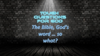 I know what the Bible says.   Isn’t that enough?   Or, am I supposed to do something else with it?
#toughquestionsforgod #dailydevotion #tqfgdailydevotion
