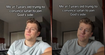 Me at 7 Years Old Trying to Convince Satan to Join God's Side