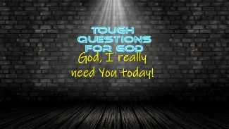 God, I really need You today!   Ever have one of those mornings when the day ahead looks overwhelming or filled with dis-satisfaction and turmoil?   Is God really walking alongside of me always?
#toughquestionsforgod #ludingtonstpaul #dailydevotion
