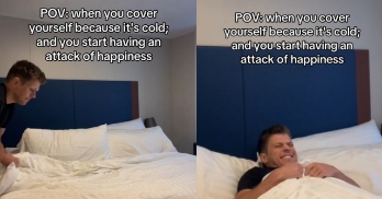 POV: When You Cover Yourself Because It's Cold