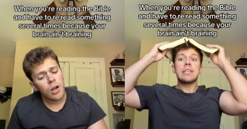When You're Reading the Bible and Have to Reread Something