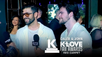 We caught up with Caleb & John on the red carpet at the K-LOVE Fan Awards, where they're nominated for Group of the Year for the second year in a row! The duo gives us an update on their highly anticipated debut album, shares how they balance their unique voices while creating their signature high-energy sound, and reflect on what God has been teaching them through this season of music, ministry, and momentum. Plus — details on their upcoming tour with CAIN!