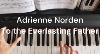 To the everlasting Father,
To the Son who reigns on high,
With the Spirit, we unite,
Be salvation, honour, blessing
Might and endless majesty
