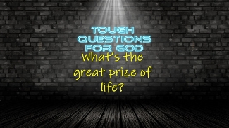 What’s the “great prize” of life?   Money?   Status?   Things?   So many choices!
#toughquestionsforgod #ludingtonstpaul
