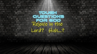 Rejoice in the Lord?  Huh?   How many times do we forget that we belong to Him, and He will always uphold us who we truly belong to Him!
#toughquestionsforgod #ludingtonstpaul #dailydevotion
