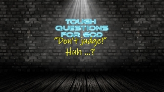 “Don’t judge!”   Wait, are you kidding!   I judge people all of the time!  Should I, or, is that wrong …?
#toughquestionsforgod #dailydevotion #ludingtonstpaul
