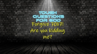 Forgive 70X7!   Are you kidding me?   Why would I do that?   Isn’t that simply an excuse to keep on offending someone without consequences?
#toughquestionsforgod #dailydevotion #ludingtonstpaul
