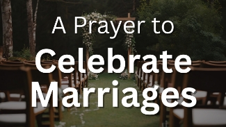 📖 Hebrews 13:4 (NIV)
“Marriage should be honored by all, and the marriage bed kept pure, for God will judge the adulterer and all the sexually immoral.”

Marriage is more than a relationship—it’s a covenant.
Whether you're newly married, celebrating decades together, or praying over someone else's union, this devotional invites us to give thanks for the sacred beauty of marriage and ask God to strengthen it with His grace.

Use this prayer to bless and uplift marriages in your life.

Heavenly Father,
Thank You for the gift of marriage.
In a world that often misunderstands or minimizes its value, we pause today to celebrate marriage as You designed it—holy, loving, and lifelong.

Bless every couple seeking to honor You in their union.
Let love be patient and kind, let forgiveness flow freely, and let Christ always be at the center.
Remind us that marriage is a covenant, not just a contract, and it reflects Your faithfulness to us.

For those who are struggling, bring healing.
For those rejoicing, deepen their joy.
For those waiting, strengthen their faith.
And for all of us, help us honor and celebrate marriages as part of Your divine plan.

Let every husband and wife be bound together by grace, commitment, and a shared desire to serve You.
In Jesus’ name,
Amen.