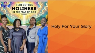 Holy For Your Glory