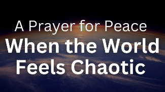 When the news is overwhelming, emotions run high, and the future feels uncertain, Jesus offers something the world cannot: lasting peace.
In this prayerful reflection, we turn to the One who calms every storm—not by removing the chaos, but by speaking peace into the middle of it.

Let this prayer guide you into stillness, reminding you that God is not shaken—even when the world is.

Lord Jesus,
Tonight I’m surrounded by noise, worry, and headlines that stir fear.
But You said in John 14:27 that You give us peace—not like the world gives, but something deeper. Eternal. Unshakable.

So I come to You, asking for peace in the middle of chaos.
Quiet the fear in my heart.
Still the storm in my thoughts.
Help me rest in the truth that You are still on the throne, even when everything around me feels unstable.

Guard my mind and heart.
Help me breathe deeply, pray faithfully, and trust fully.
Let me be a carrier of peace to others—a light in this anxious world.

In Your name I rest,
Amen.