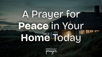 True peace in our homes begins with the choice of whom we serve and what we believe. As Christine F. Perry reflects in today's prayer, our beliefs shape our behavior—whether that’s striving to earn love, chasing wealth, or living for earthly rewards. When we choose our own way over God’s, chaos, fear, and anxiety often follow. But when we surrender authority and headship to the Lord, we invite His peace to reign in our hearts and our homes.

Drawing from Mere Christianity by C.S. Lewis, Christine reminds us that God designed us to “run on Himself” — there is no true happiness or peace apart from Him. Today, we are called to make the intentional choice to serve the Lord, letting His presence shape our relationships, attitudes, and daily life.

Today's Bible Verse: 📖 Joshua 24:15 – “But as for me and my household, we will serve the LORD.”

🕊 Key Takeaways

What you believe determines how you behave.

Serving God brings peace—serving self brings chaos.

We were made to run on God alone—peace is impossible without Him.

Daily surrender is essential for God’s peace to fill our homes.

🙏 Prayer

“Lord, please rule and reign in our hearts and homes today. Help us to spend time with You so we can love as You love, serve as You serve, and live as You lived. We know apart from You we can do nothing, but with You, we can do all things.”