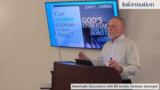Information: this is a live portion from a speech called Meaningful Discussions by Christian Apologist Speaker Bill Schaid.