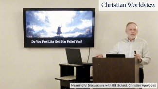 Christian Worldview: this is a live portion from a speech called Meaningful Discussions by Christian Apologist Speaker Bill Schaid.
