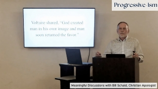 Progressive-Ism: this is a live portion from a speech called Meaningful Discussions by Christian Apologist Speaker Bill Schaid.