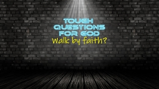 Walk by faith?   That’s impossible!   No one can simply walk by faith alone!   What about the intelligence, reason, and the ability to understand that God has given to us all?
#toughquestionsforgod #questioneverything #questionoftheday #questionjesus #jesusquestions #faithquestions
