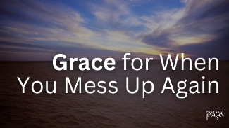 Sometimes, the hardest part about grace isn’t believing it exists—it’s believing it applies to you. We can get stuck in cycles of self-condemnation, feeling too broken or too guilty for God’s love to reach us. But the truth of Lamentations 3:22 is that His steadfast love and endless mercy are not contingent on our perfection. In this evening prayer and devotional, Amanda Idleman shares how God spoke into her season of anxiety, depression, and marriage struggles with a simple but life-changing message: “Accept my grace. It’s enough for even this.” Grace takes humility—both to receive it for ourselves and to extend it to others. And once we do, we find freedom from the crushing weight of guilt and shame.

No matter how many times you’ve fallen short, His mercy is greater. Accepting grace is the first step toward healing and living in the hope-filled future God desires for you.

Tonight’s Scripture: Lamentations 3:22 (ESV)

“The steadfast love of the LORD never ceases; his mercies never come to an end.”
🔗 Read more on BibleStudyTools.com