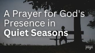 Not every season is filled with breakthrough, noise, or clarity. Some are marked by stillness. Waiting. Silence. And yet, it’s in the quiet where God often does His deepest work. When life slows down or feels directionless, His presence remains faithful.

📖 “The Lord will fight for you; you need only to be still.” — Exodus 14:14
📖 “Be still, and know that I am God.” — Psalm 46:10

In today’s prayer, we bring the quiet seasons to God—those in-between times when answers seem distant and forward movement feels slow. We ask Him to help us recognize that silence does not equal absence, and that hidden seasons are holy too.