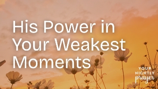 Some days leave us feeling empty, weary, or broken. But Scripture reminds us that weakness is not failure—it’s an invitation to encounter God's strength more personally than ever before.

📖 “My grace is sufficient for you, for my power is made perfect in weakness.” — 2 Corinthians 12:9

Tonight’s prayer invites us to lay down the pressure to be strong and instead lean fully into the strength of the One who never fails. God doesn’t despise our weakness—He meets us in it, covers us with grace, and equips us with power that isn’t our own.

Whatever you’re facing tonight, remember: His power is enough. And so are you—because He is with you.
