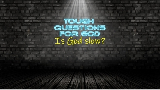 Is God slow?   Maybe we think He is at times, but, is He really?    I don’t think so!   If anything, God is waiting for me to get to the point to where I can accept His good and perfect will.   Hmmmm …
#toughquestionsforgod #jesus18 #jesusquote #jesusqueamoreesse #christquotedaily
