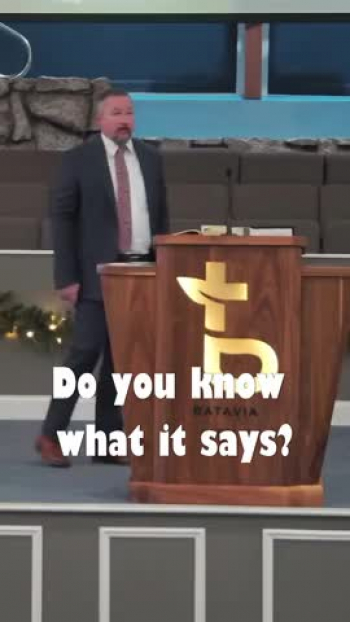 Pastor Phil Taylor Preaching at the Batavia Baptist Temple