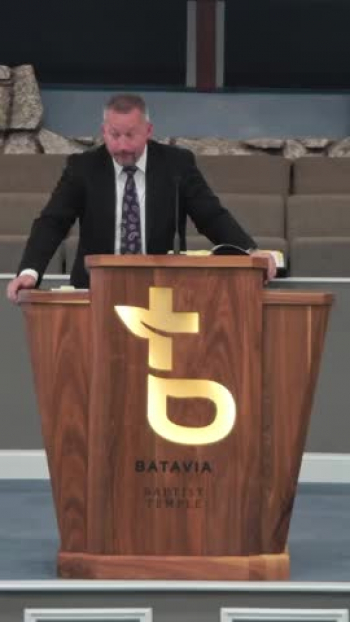 Pastor Phil Taylor Preaching at the Batavia Baptist Temple