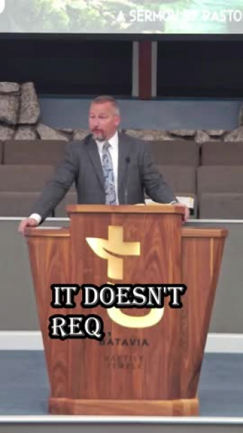 Pastor Phil Taylor Preaching at the Batavia Baptist Temple