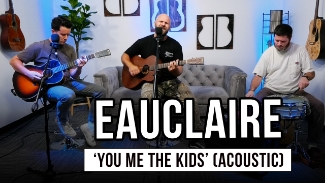 Alt/indie rock band Eauclaire performs their heartfelt new single 'You Me the Kids' live at the GodTube Music Studio in Nashville. Fresh off their signing with NCS Collective, the trio reflects on life as husbands and fathers in this honest and melodic anthem about the chaos and beauty of family.