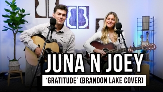 Rising brother-sister country duo Juna N Joey bring their signature tight harmonies to a heartfelt cover of Brandon Lake’s “Gratitude,” performed live in the Godtube Music Studio in Nashville. Known for their viral success, national tours, and powerful storytelling, the pair deliver a moving rendition that blends their country roots with sincere worship.