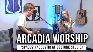 Phoenix-based husband-and-wife duo Caleb & Ashley Wiseman of Arcadia Worship bring heartfelt passion and powerful harmonies to the GodTube Music Studio in Nashville with a moving live performance of their song “Spaces.”