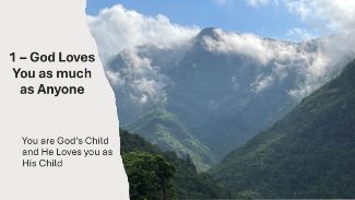 You are God's child and He loves you as His child