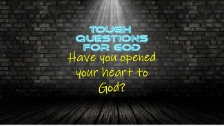 Have you opened your heart to God?   For real!   Have you?   
#toughquestionsforgod #jesuslovers #godislove #GODISLOVE #ineedjesus #ineedjesusinmylife
