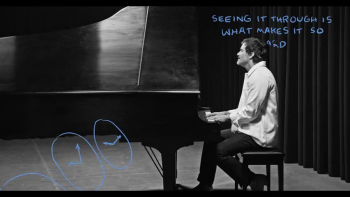 <p>Check out this unique video. It combines reality and cartoon artwork within the music video. Watch Pat Barrett's official video for &lsquo;Hard Part of a Dream.&rsquo;</p>

<p>As Pat sits in a black and white video at the piano, we see colors of animation art appearing all around him as he sings. Whatever he is singing about, the artwork resembles. It is extremely entertaining and intriguing. As he talks about taking a risk, you will see a cartoon character walking on a line like a tightrope, worried about failing, and then working it out.&nbsp;</p>

<p><br />
This song inspires us to dream, but the reality is that seeing a dream become a reality is hard. He talks about how you cannot say that you are brave if you are never afraid. The second half of the chorus says:</p>

<p>You hold it more dearly because of the pain<br />
You can't say you're bravе if you're never afraid<br />
With no guarantees<br />
That's thе hard part of a dream</p>

<p>Towards the end of the song, there is a waterfall coming from the pianos and flooding around him. One of the most moving moments of this video is the very end, when it says different action steps that everyone takes, such as &ldquo;write the book, take the job, ask for forgiveness, try again, take a risk.&rdquo; It leads you to ponder what you are dreaming about right now and how you can take steps towards it.&nbsp;</p>

<p>Pray and be in the heart of building the dream with God. What are you dreaming about? As you reflect on these lyrics, prayerfully ponder what the Lord is leading you to do in your life right now, with His help, nothing is impossible. Dream big, but ultimately surrender it to Him, and He will guide you.</p>

<p><em>&ldquo;Much dreaming and many words are meaningless. Therefore fear God.&rdquo; <strong><a href="https://www.godtube.com/bible/Ecclesiastes/5-7">Ecclesiastes 5:7</a></strong></em></p>
