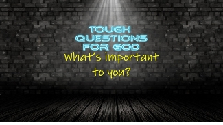 What is the most important thing in your life?   Money?  Security?  Family?  God?  Something else?   Its always been a matter of choice …
#toughquestionsforgod #devotion #jesuslife
