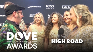 The ladies of High Road joined GodTube Music’s Brandon Woolum on the red carpet at the 56th Annual GMA Dove Awards, celebrating two major nominations — Bluegrass Album of the Year and Single of the Year! 

They shared their excitement about their new single “There Is a Rock,” written with Kenna West, and how the song has been connecting with audiences at live shows across the country. “We love singing it. It’s such a joy and we just hope people are blessed by it,” they said.