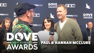 Paul and Hannah McClure of Bethel Music caught up with GodTube Music’s Brandon Woolum on the red carpet at the 56th Annual GMA Dove Awards, celebrating their nomination for Christmas Event of the Year! 

The McClures shared their heart behind the project — combining the wonder of Christmas with worship that centers on the birth of Jesus. “There are so many Easter songs,” Paul said, “but getting to sing about the birth of Christ and what that means for humanity is so special.