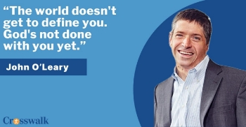 John O’Leary sits down to share the powerful true story of survival and faith that inspired the new movie "Soul on Fire." Burned on nearly his entire body at age nine, John opens up about the miracles, family support, and faith that carried him through tragedy to triumph. Joel Courtney portrays John O’Leary, while William H. Macy plays radio announcer Jack Buck, John Corbett plays John’s father, Stephanie Szostak plays his mother, and DeVon Franklin appears as a nurse who encouraged John every step of the way. 