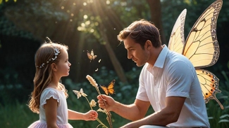 A song about a little girl who catches a butterfly, and discovers it's her Guardian Angel. It visits her again when she is very old. It’s a story that’s as much, or more, for adults as it is for children. Please consider hitting the "Like" button, and leaving a comment. Thank you, and God bless.