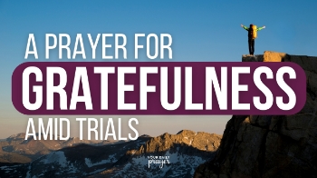 Gratitude is rarely our first instinct when we’re hurting. In today's prayer and devotional, seasons of loss, grief, or overwhelming uncertainty often make thankfulness feel impossible. Keri Eichberger shares the story of her miscarriage nearly 20 years ago—a season filled with deep pain, grief, and a desperate attempt to regain control. Looking back, she realizes how little gratitude she expressed during that time and how much peace she forfeited by striving instead of surrendering.

Philippians 4:6-7 reminds us that the pathway to peace is not simply prayer, but prayer with thanksgiving. Gratitude in trials isn’t pretending things aren’t painful; it’s acknowledging God’s presence, goodness, and care—right in the middle of our suffering. Thanksgiving guards our hearts and minds, creating space for the supernatural peace we long for but cannot manufacture on our own.

When we thank God—even through tears—we declare by faith that He is working, that He has purpose in our pain, and that His goodness will follow us all the days of our lives. Gratitude doesn’t erase grief, but it anchors us in the truth that God is with us, carrying us, strengthening us, and offering peace the world cannot give.

Today's Bible Reading:
“Do not be anxious about anything, but in every situation, by prayer and petition, with thanksgiving, present your requests to God. And the peace of God, which transcends all understanding, will guard your hearts and your minds in Christ Jesus.” – Philippians 4:6-7

Takeaway Truths

Gratitude is a spiritual discipline that guards our hearts with God’s peace.

Peace does not come from control—it comes from surrender.

God offers blessings, presence, and purpose even in seasons of deep pain.

Let’s Pray

Father God,

You are my ever-present peace. And though I can become consumed with control, worry, or whatever it is I wish were different, still I know You are there. You are there with perfect peace and boundless blessings, and I am so grateful. Lord, help me acknowledge Your presence. Help me see Your goodness. And help me never forget to express my gratitude to You. You are the giver of all good things; You never stop pouring them out over my life, and I praise You for Your presence and peace that transcend all understanding.

In Your Almighty Name, Amen.

Related Scriptures

1 Thessalonians 5:18

James 1:2-4

Psalm 34:18

Isaiah 26:3