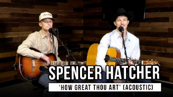 Spencer Hatcher delivers a powerful acoustic performance of “How Great Thou Art” in this exclusive GodTube Music session.

Fresh off signing with Stone Country Records—and recovering from a miraculous 20-foot fall that doctors say he’s lucky to have survived—the Virginia-born singer is more grounded in faith than ever. Raised on bluegrass, hymns, and hard work, Spencer brings his authentic roots and heartfelt testimony into this timeless worship classic.