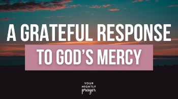 Heavenly Father,
Thank You for Your mercy that renews with each morning. You see all things and know all things, yet You call me beloved and holy. Because of Your compassion, I offer myself to You — every thought, action, and desire. Let my life be a living sacrifice of gratitude and worship. Teach me to surrender daily, trusting that You are worthy of my all.
In Jesus’ name, Amen.

When Paul urges believers to “offer your bodies as a living sacrifice,” he isn’t just talking about the spiritual parts of who we are — he’s calling for the surrender of everything. In our evening prayer and devotional, reflect on the fact that our physical bodies, our thoughts, emotions, words, relationships, and actions — all of it belongs to God.

Robert Hampshire reminds us that the Christian life is meant to be holistic. God doesn’t just want our worship on Sundays or our prayers in quiet moments — He desires every part of our lives to reflect His mercy and grace. Anything less, as James describes, becomes “double-minded,” divided between God and the world.

Paul’s phrase “living sacrifice” is striking because it implies constancy — a daily, ongoing surrender. The challenge, as one pastor put it, is that “the hardest part of a living sacrifice is that it keeps crawling off the altar.” We continually offer ourselves back to God, not as a way to earn His favor, but as a response to His mercy.

Mercy means we don’t receive the judgment we deserve. Every day, we live under the covering of God’s compassion. Our response to that mercy should be gratitude — a wholehearted offering of ourselves in worship. We don’t live surrendered lives to get God’s mercy; we live surrendered lives because we already have it.

When we choose this posture of worship, God sees our offering as holy and pleasing. We discover that true worship isn’t confined to music or church services — it’s lived out moment by moment, in grateful response to His mercy.

TONIGHT’S SCRIPTURE

“Therefore, I urge you, brothers and sisters, in view of God’s mercy, to offer your bodies as a living sacrifice, holy and pleasing to God—this is your true and proper worship.”
— Romans 12:1 (ESV)

MAIN TAKEAWAYS

God desires every part of us — mind, body, emotions, and actions — as an offering of worship.

A “living sacrifice” means daily, consistent surrender, not a one-time act.

We don’t earn God’s mercy; we respond to it with gratitude and devotion.

True worship flows from a heart that recognizes the depth of God’s grace.

Surrender leads to holiness, acceptance, and a deeper experience of spiritual worship.

SCRIPTURE REFERENCES

Romans 12:1

Lamentations 3:22–23

James 1:8