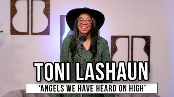 Jacksonville based singer-songwriter Toni LaShaun stopped by the GodTube Music Studio in Nashville to perform a live version of 'Angels We Have Heard On High.' 

A singer-songwriter, worship leader, author, and encourager, Toni’s heart for Jesus shines through every lyric. Her music blends soulful sincerity with a message of peace and hope, especially needed this time of year.
