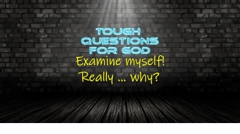Examine myself!  (1-Minute Devotion) - Really, why?   What’s wrong with me that I need to do a complete “self-examination?”
#toughquestionsforgod #questionsforgod #dailydevotion #devotional #faith
